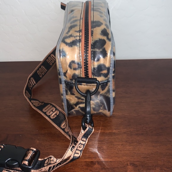 UGG BRAND NEW JANEY II CLEAR CHEETAH PRINT CROSSBODY BAG - Picture 3 of 12